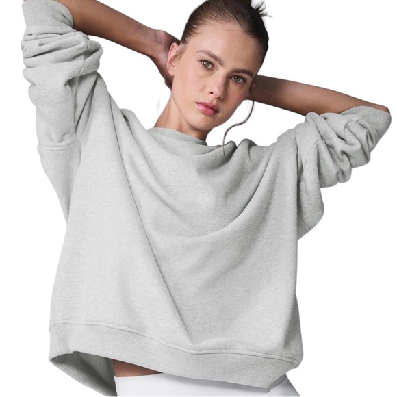 ALO Crew Pullover Sweatshirt XL Gray - Picture 13 of 16